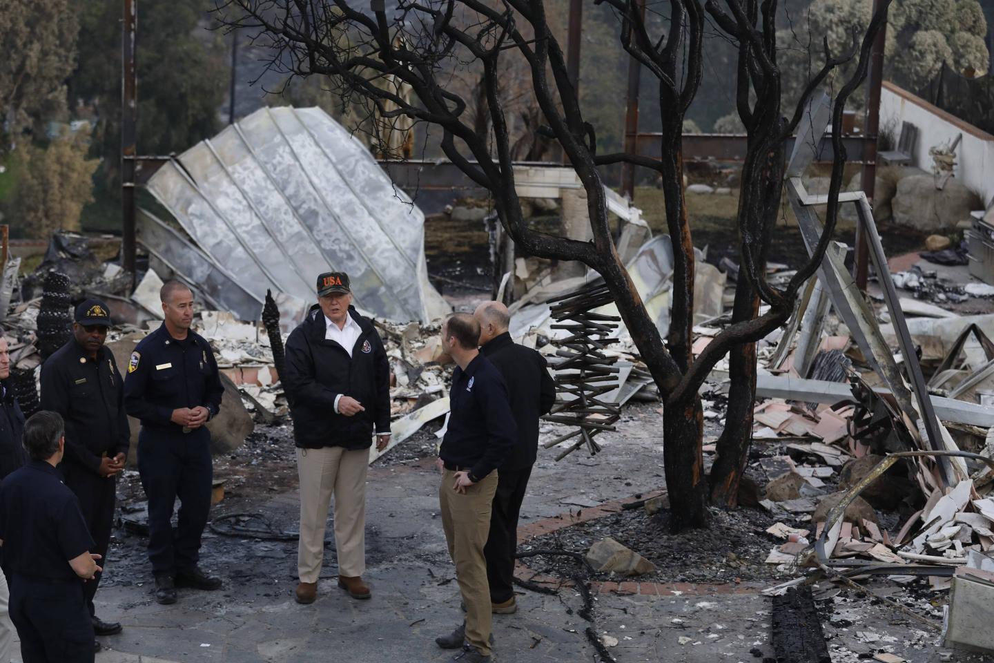 Trump Visits California Wildfires