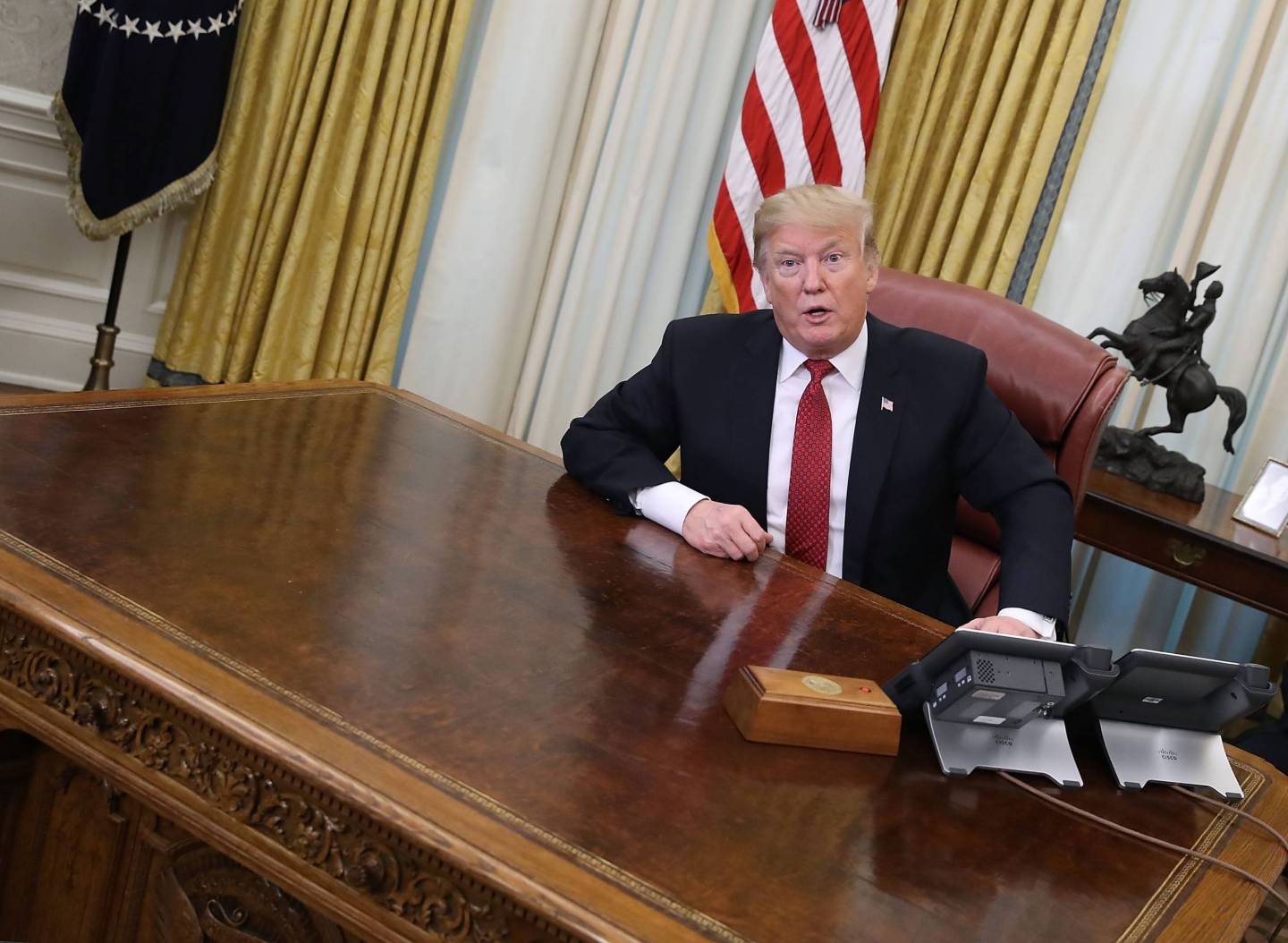 President Trump Meets With China's Vice Premier Liu He At The White House