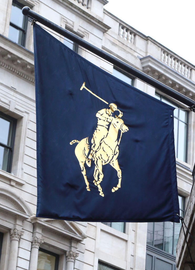 Ralph Lauren polo store and brand logo seen in London