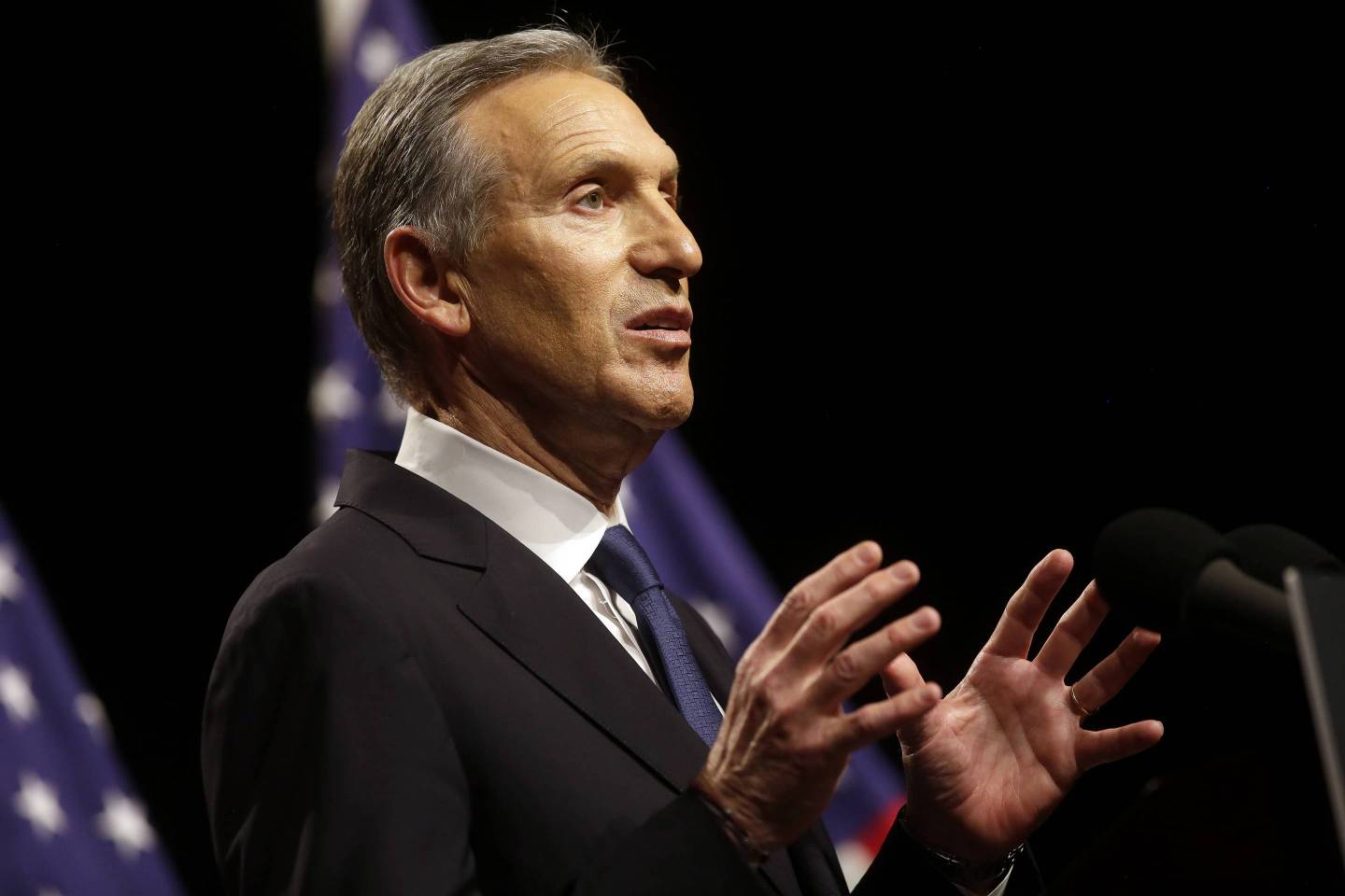 Former Starbucks CEO Howard Schultz Delivers Major Policy Address At Purdue