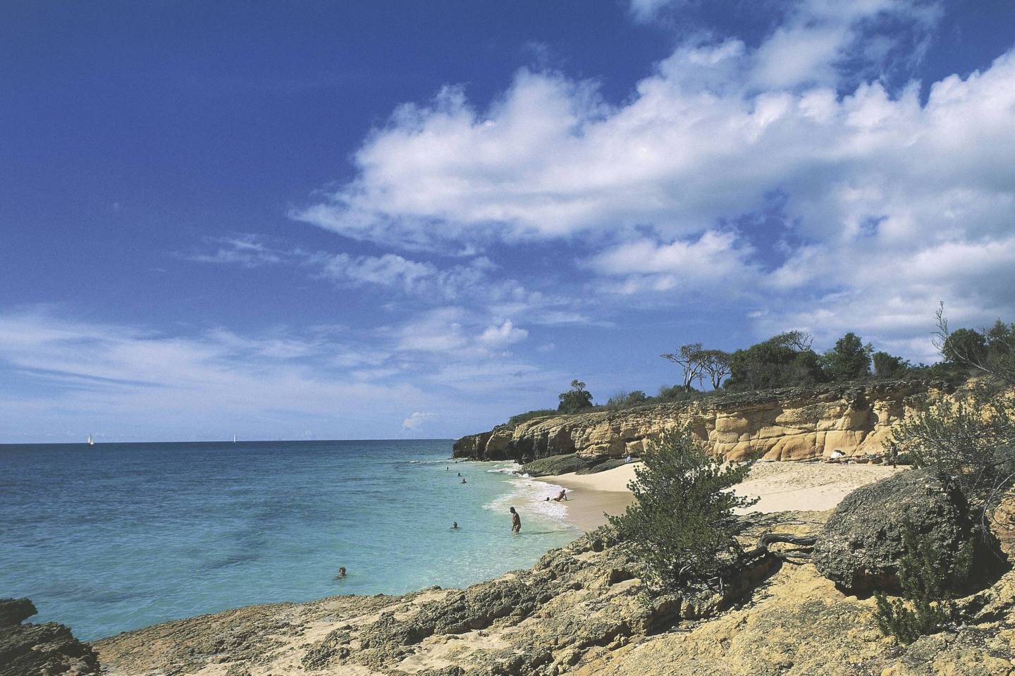 The bay and the beach of Coupecoy