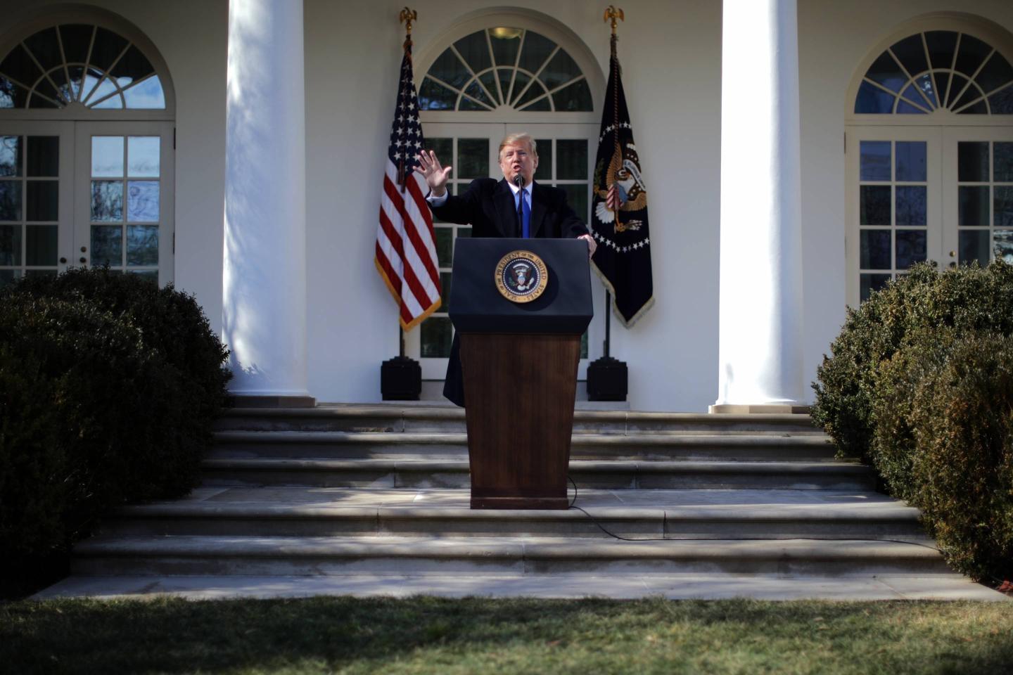 President Trump Discusses National Security And The Southern Border