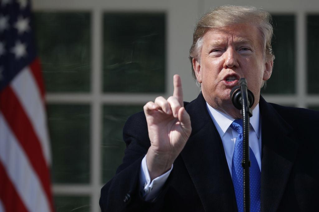 President Trump Discusses National Security And The Southern Border