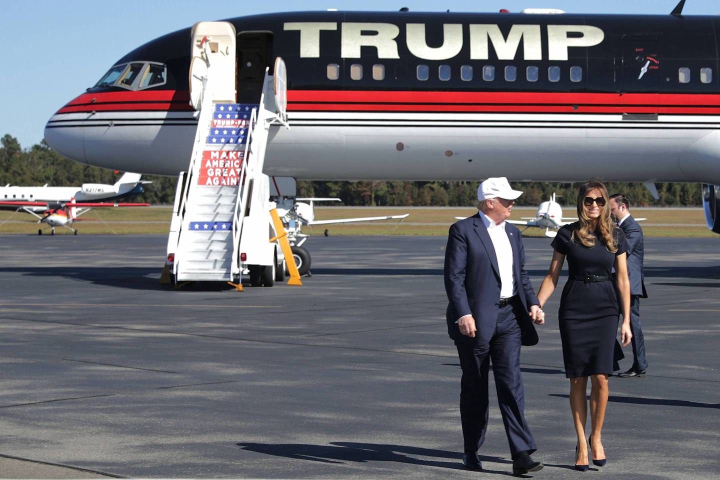 Donald Trump Campaigns In Key States During Weekend Ahead Of General Presidential Election