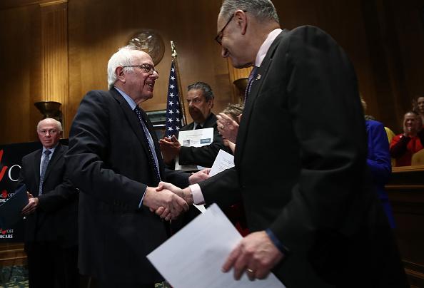 Sen. Sanders, Schumer, And House Minority Leader Pelosi Present Petition Demanding Trump And GOP Not Change Medicare Benefits