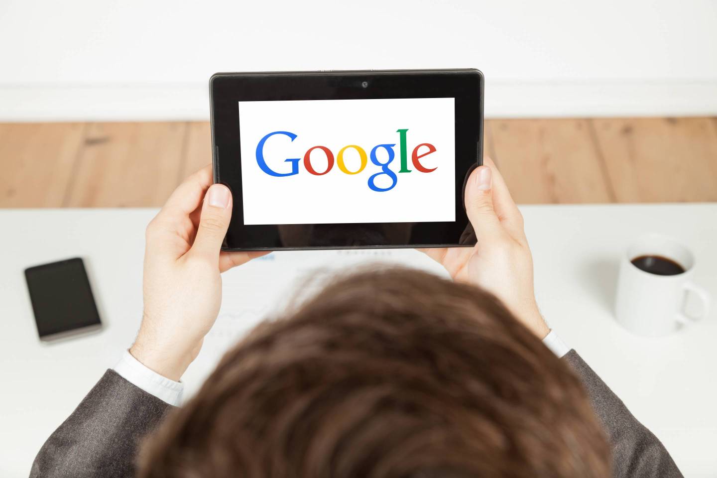 google logo on a tablet