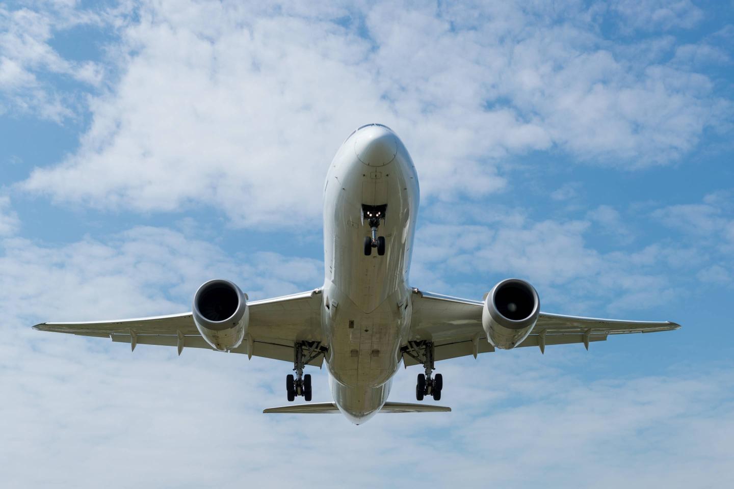 Landing airplane