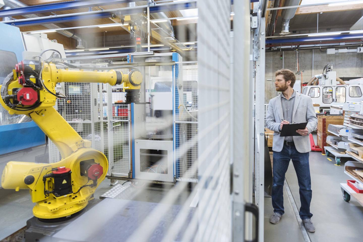 robot in modern factory