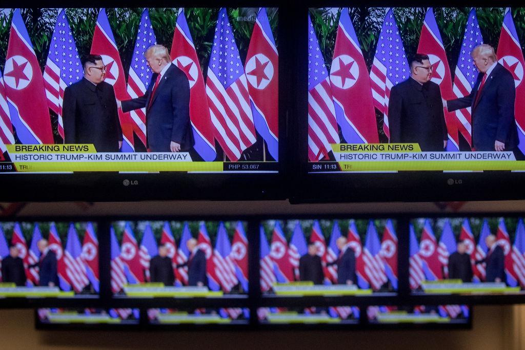 U.S. President Trump Meets North Korean Leader Kim Jong-un During Landmark Summit In Singapore