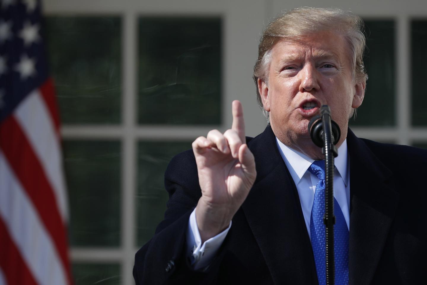 President Trump Discusses National Security And The Southern Border