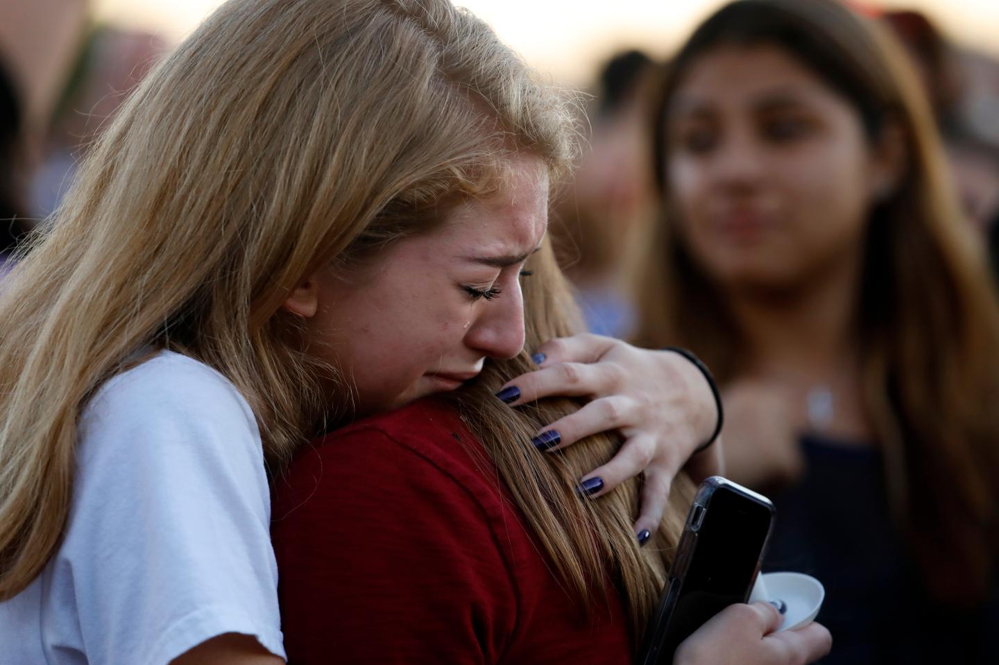 Florida Town Of Parkland In Mourning, After Shooting At Marjory Stoneman Douglas High School Kills 17