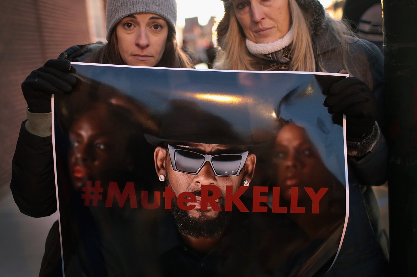 Protestors Rally In Support Of Sex Abuse Survivors At R Kelly's Chicago Studios