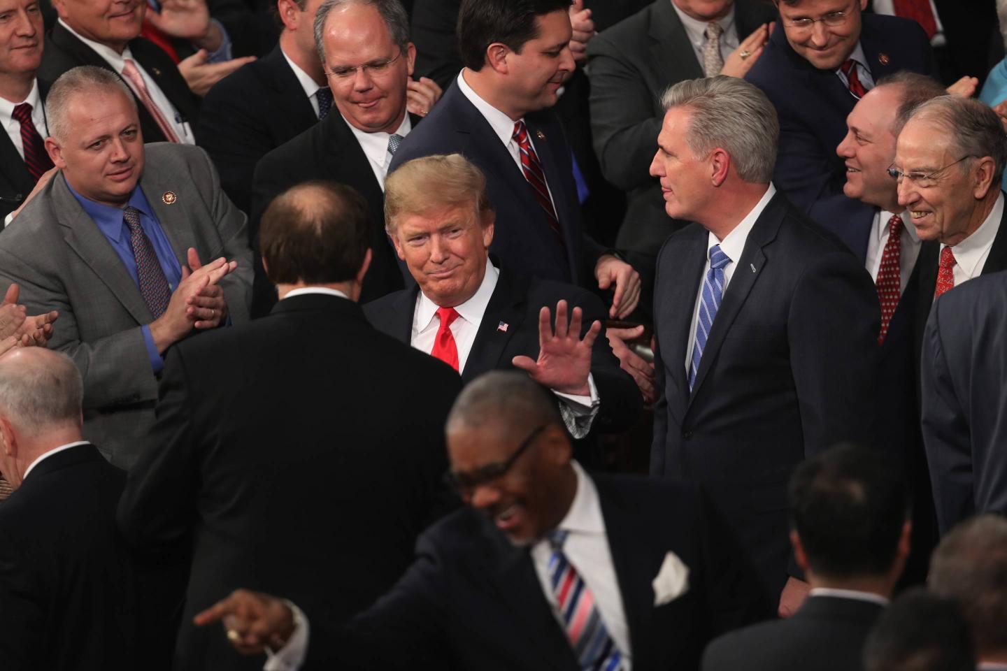 President Trump Delivers State Of The Union Address To Joint Session Of Congress