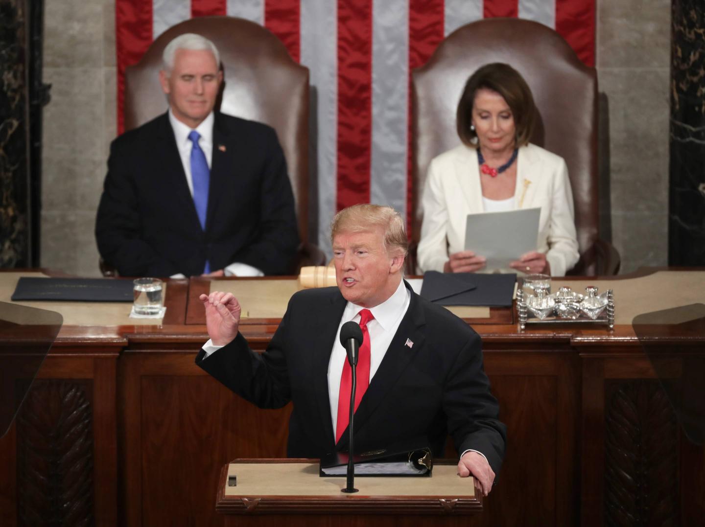 President Trump Delivers State Of The Union Address To Joint Session Of Congress