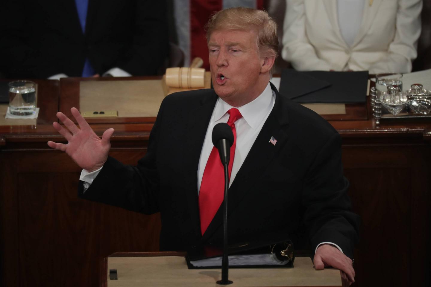 President Trump Delivers State Of The Union Address To Joint Session Of Congress