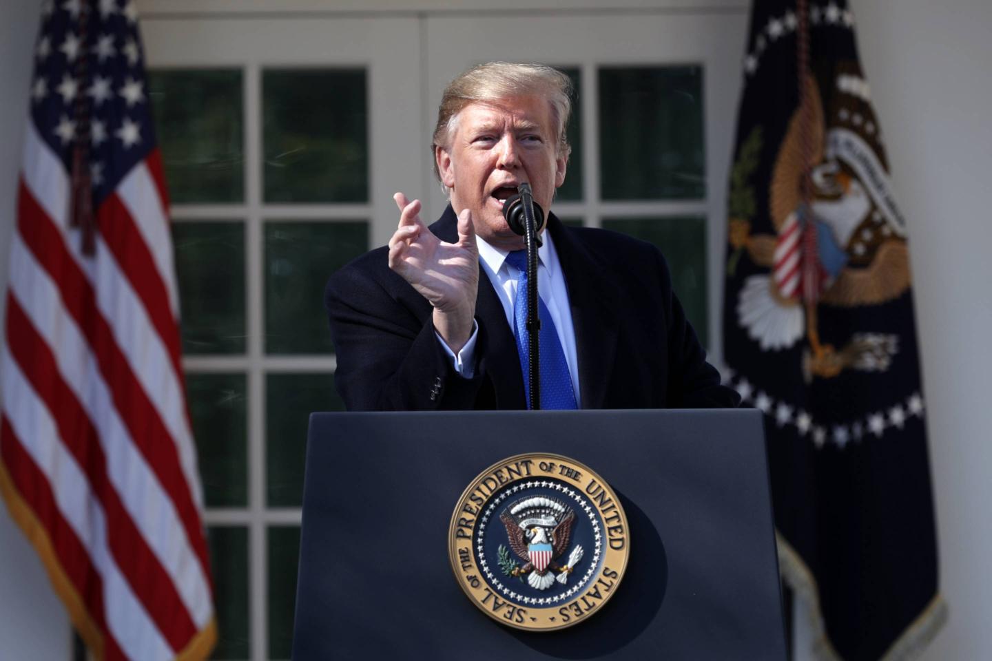 President Trump Discusses National Security And The Southern Border