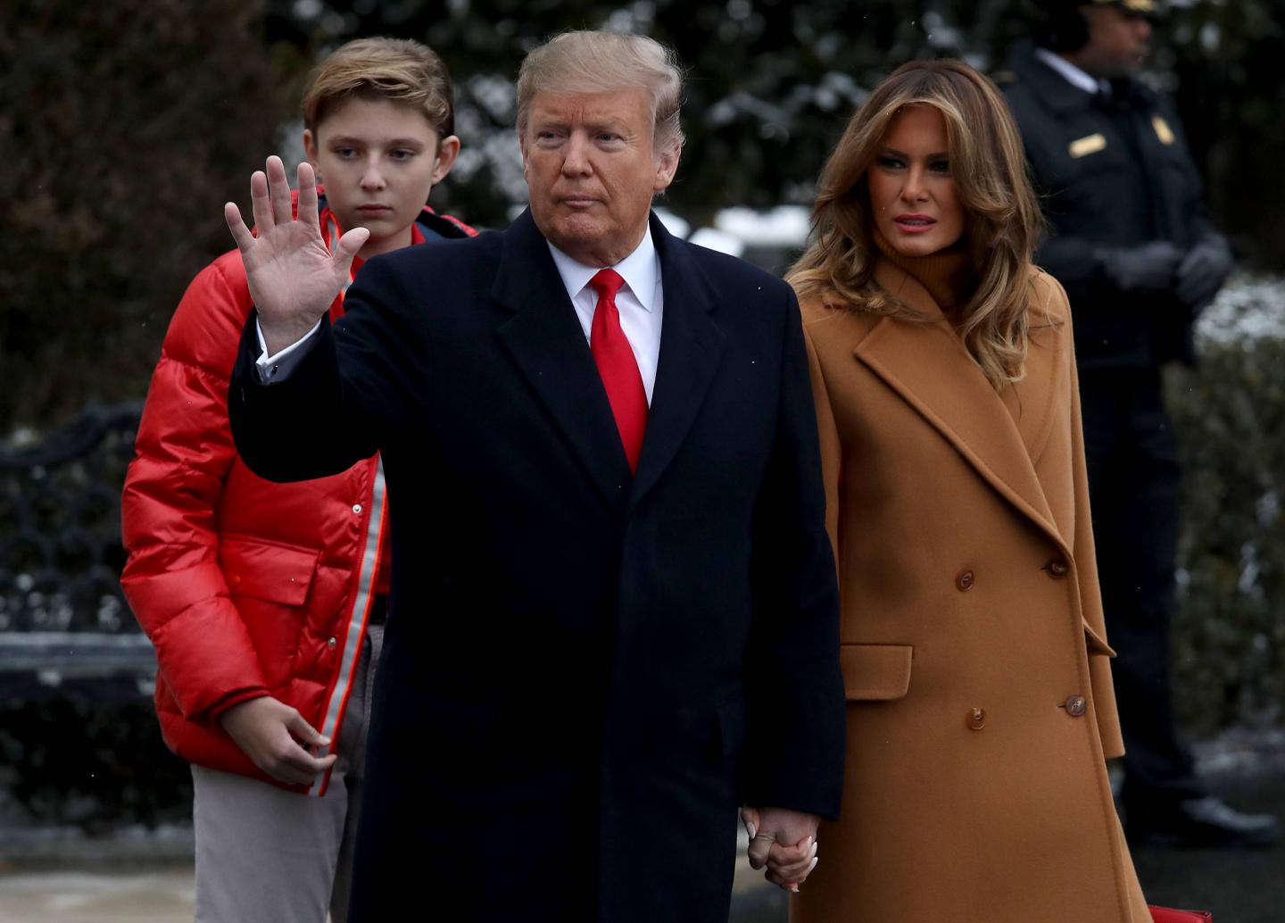 President Trump Departs The White House For Palm Beach, Florida