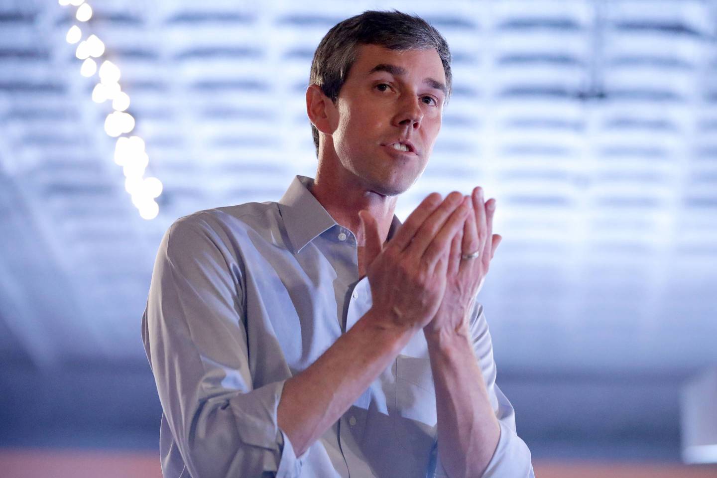 Beto O'Rourke Begins First Campaign Swing In Iowa As A Presidential Candidate