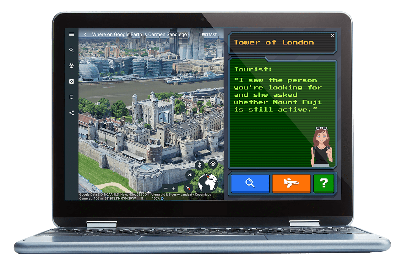Where in the World Is Carmen Sandiego? A New Google Earth-Based Game Has Clues