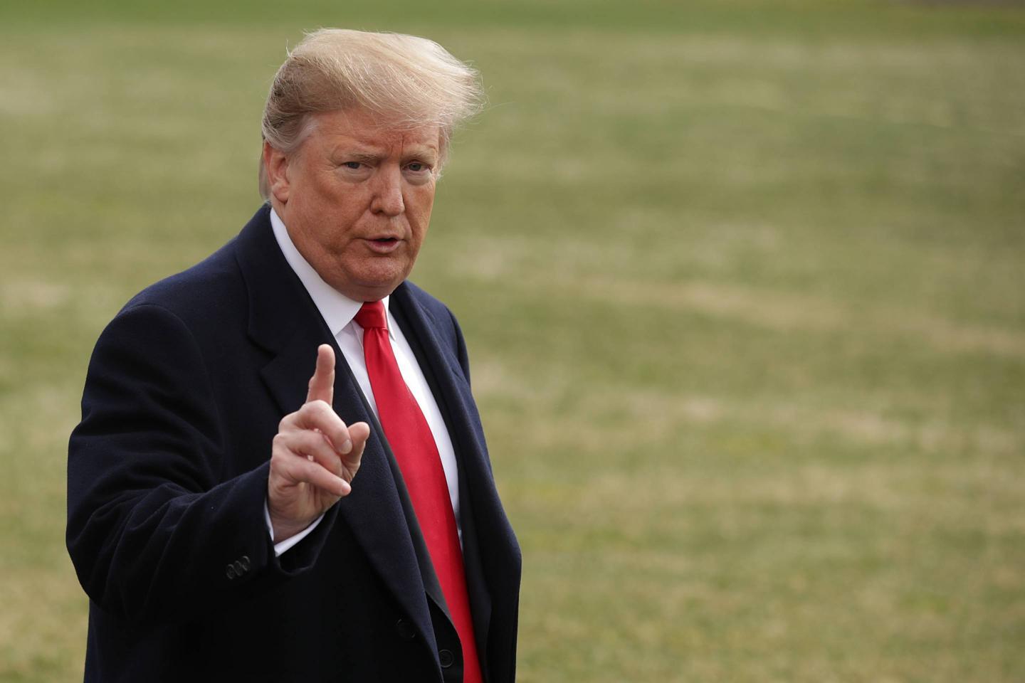 President Donald Trump Departs White House For Ohio Trip