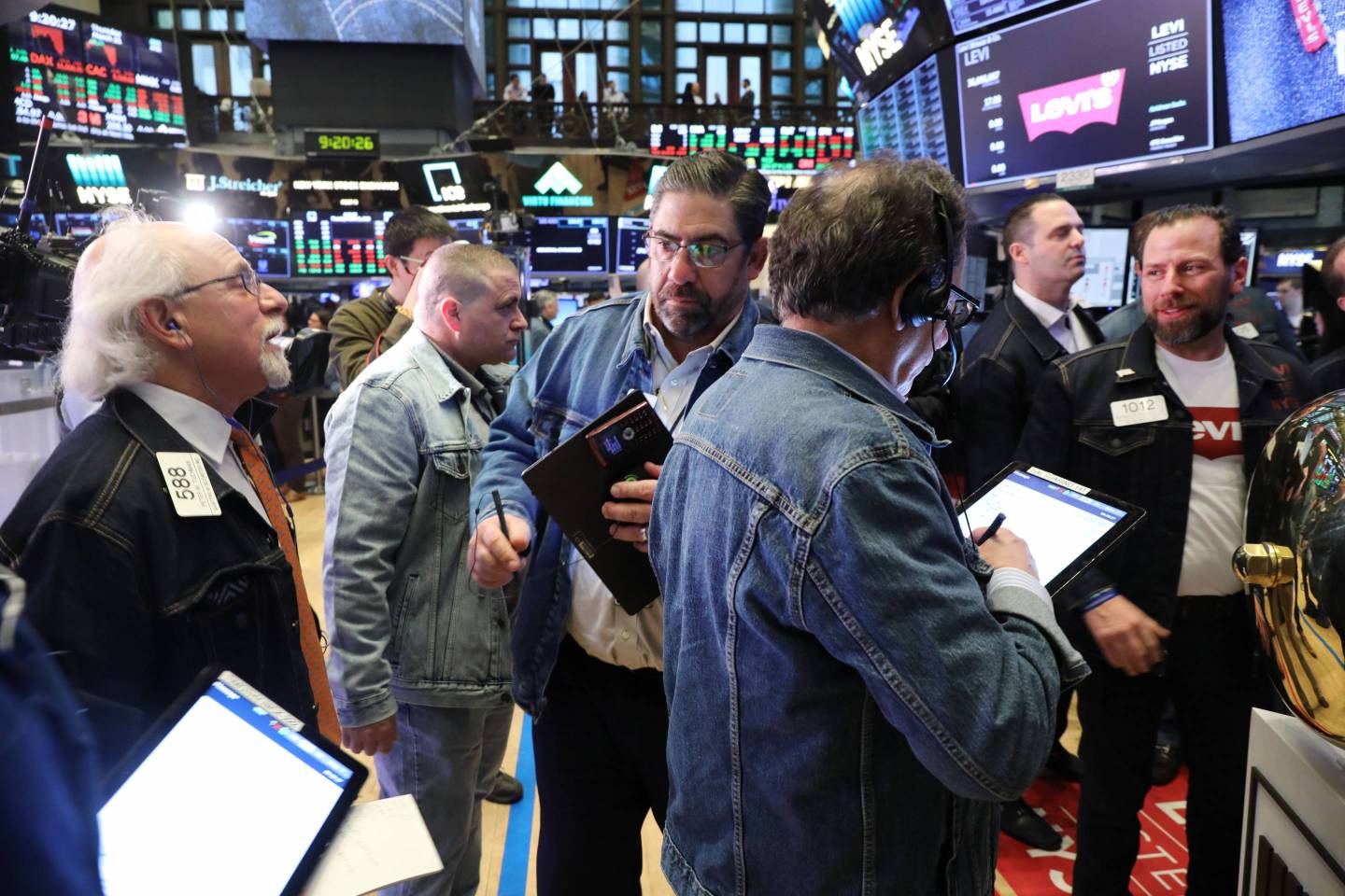 Stock Market Opens On Day Of Levi Strauss IPO
