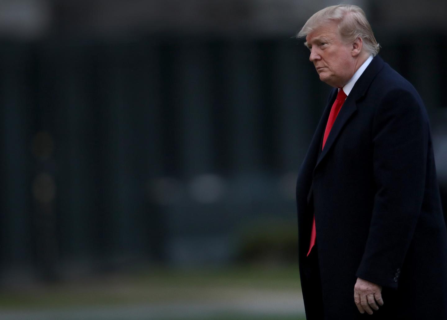 President Trump Arrives Back At The White House From Palm Beach, Florida