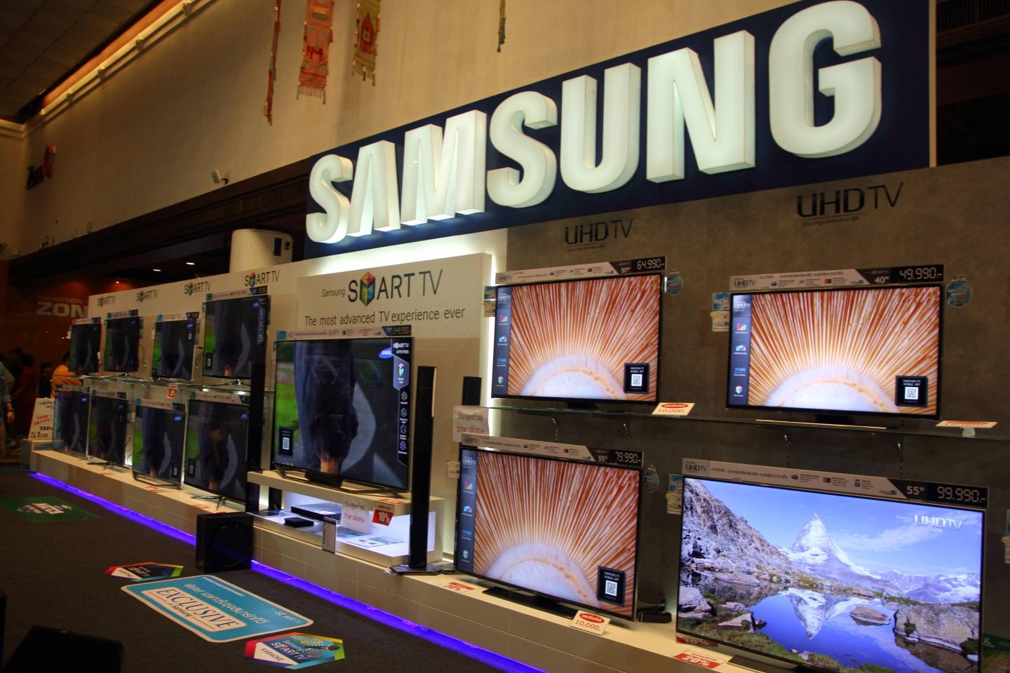 Samsung TV display