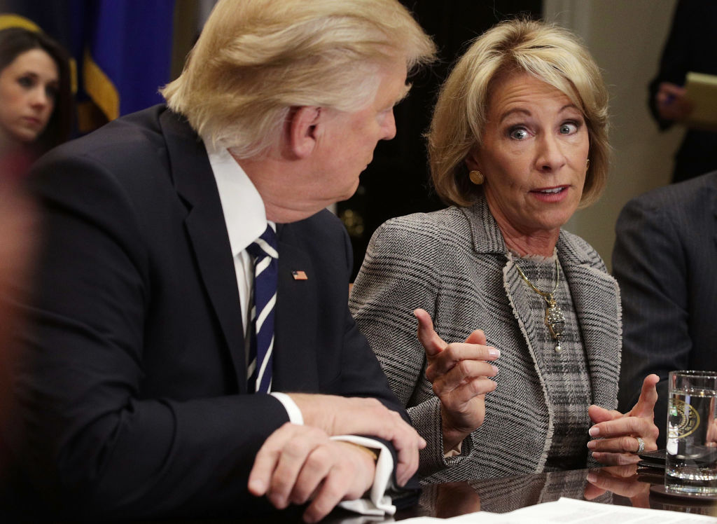 Donald Trump Attends Parent-Teacher Conference Listening Session