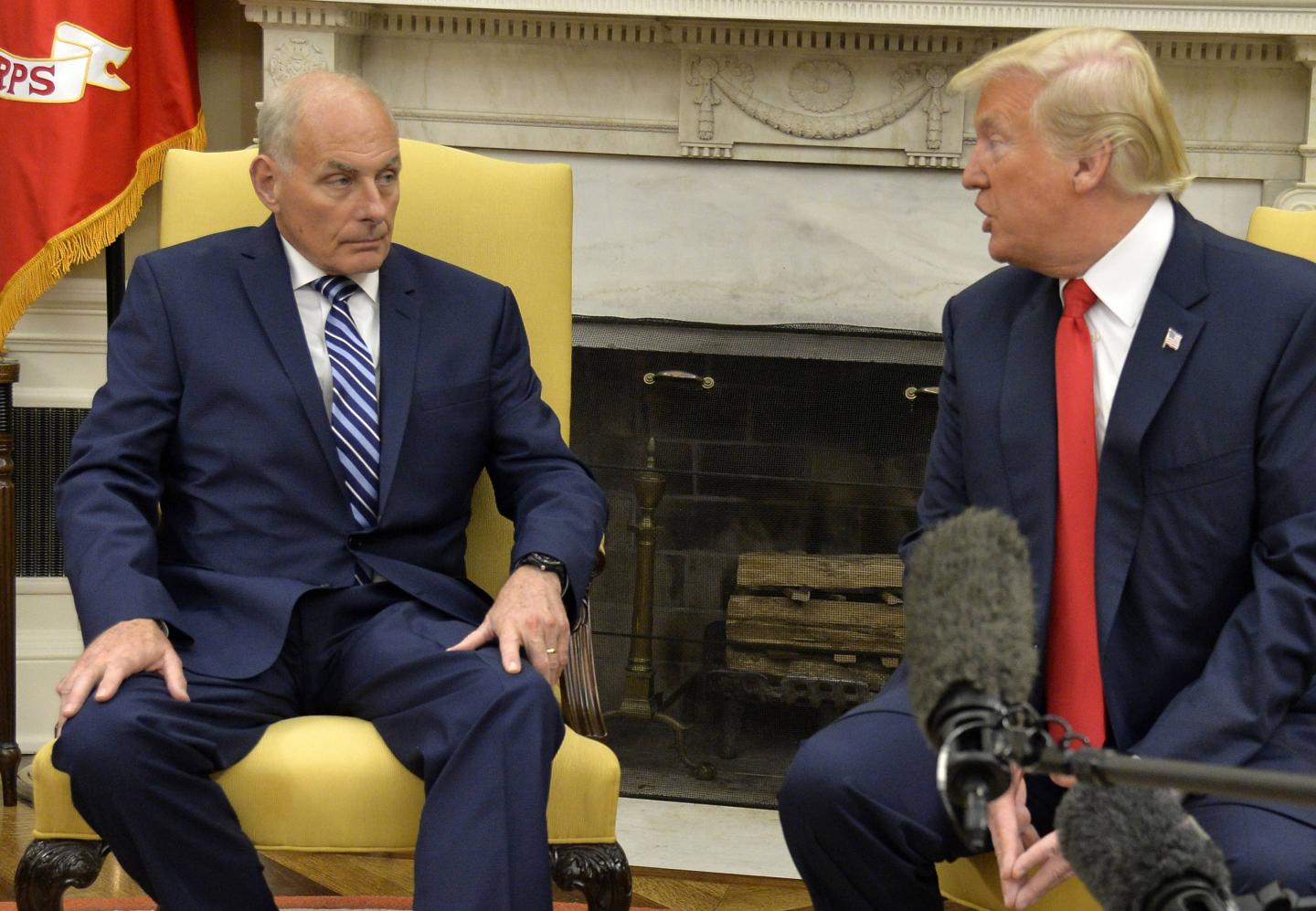 John Kelly Sworn In As New White House Chief of Staff In Oval Office