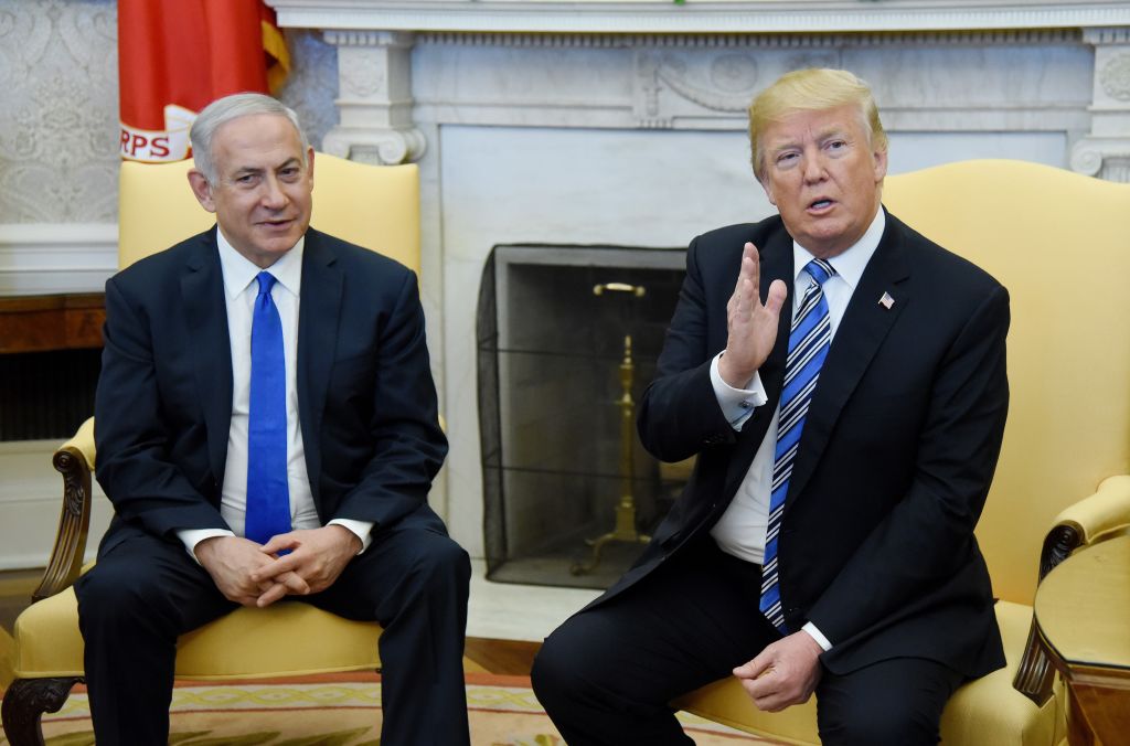 President And Mrs Trump Welcome Israeli PM Netanyahu To White House