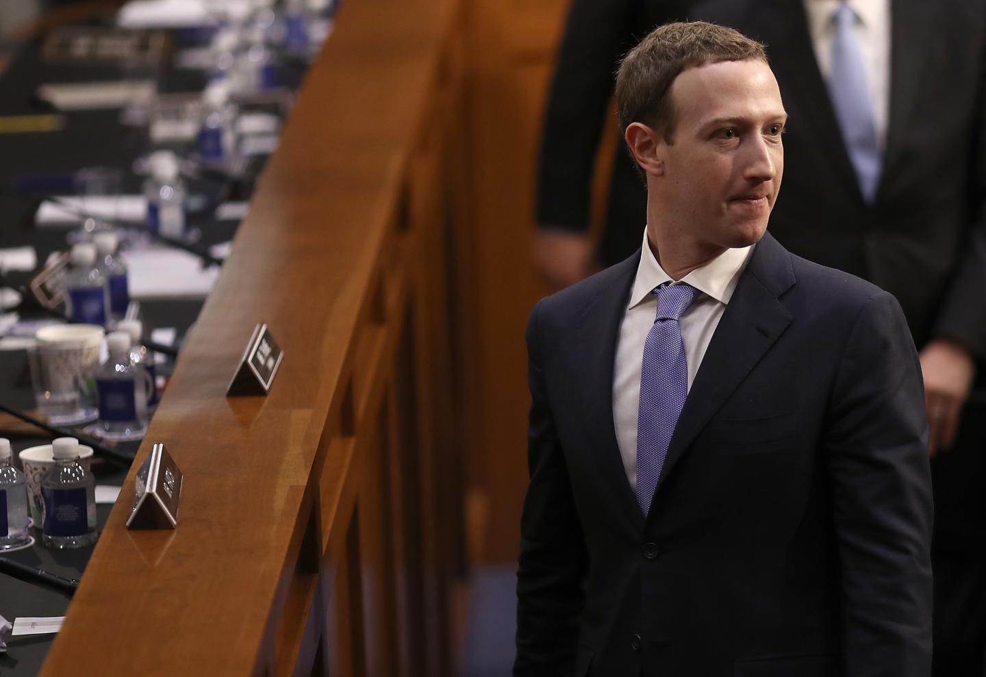 Facebook CEO Mark Zuckerberg Testifies At Joint Senate Commerce/Judiciary Hearing