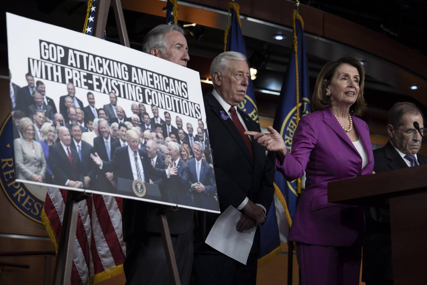 House Democrats Condemn Trump's Targeting Affordable Care Act's Pre-existing Condition