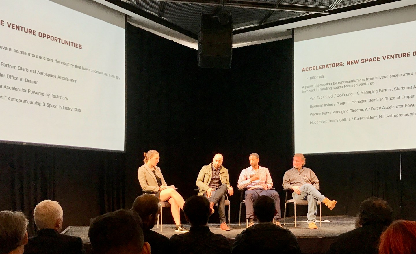 A panel at MIT's New Space Age Conference in 2019.