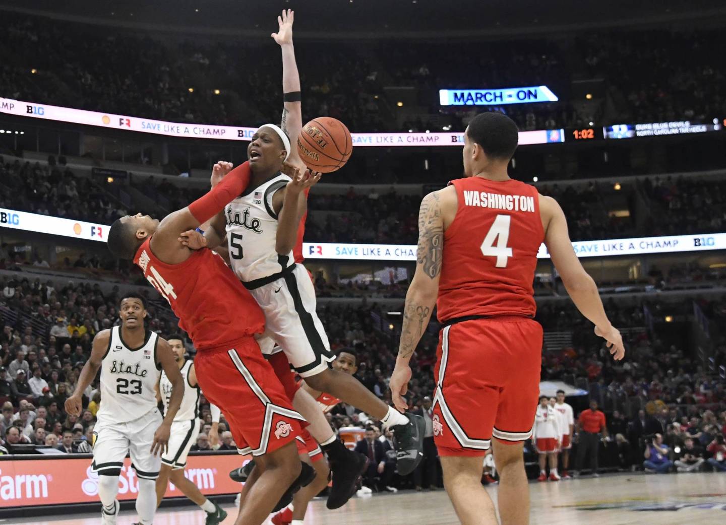 NCAA Basketball: Big Ten Conference Tournament-Michigan State vs Ohio State