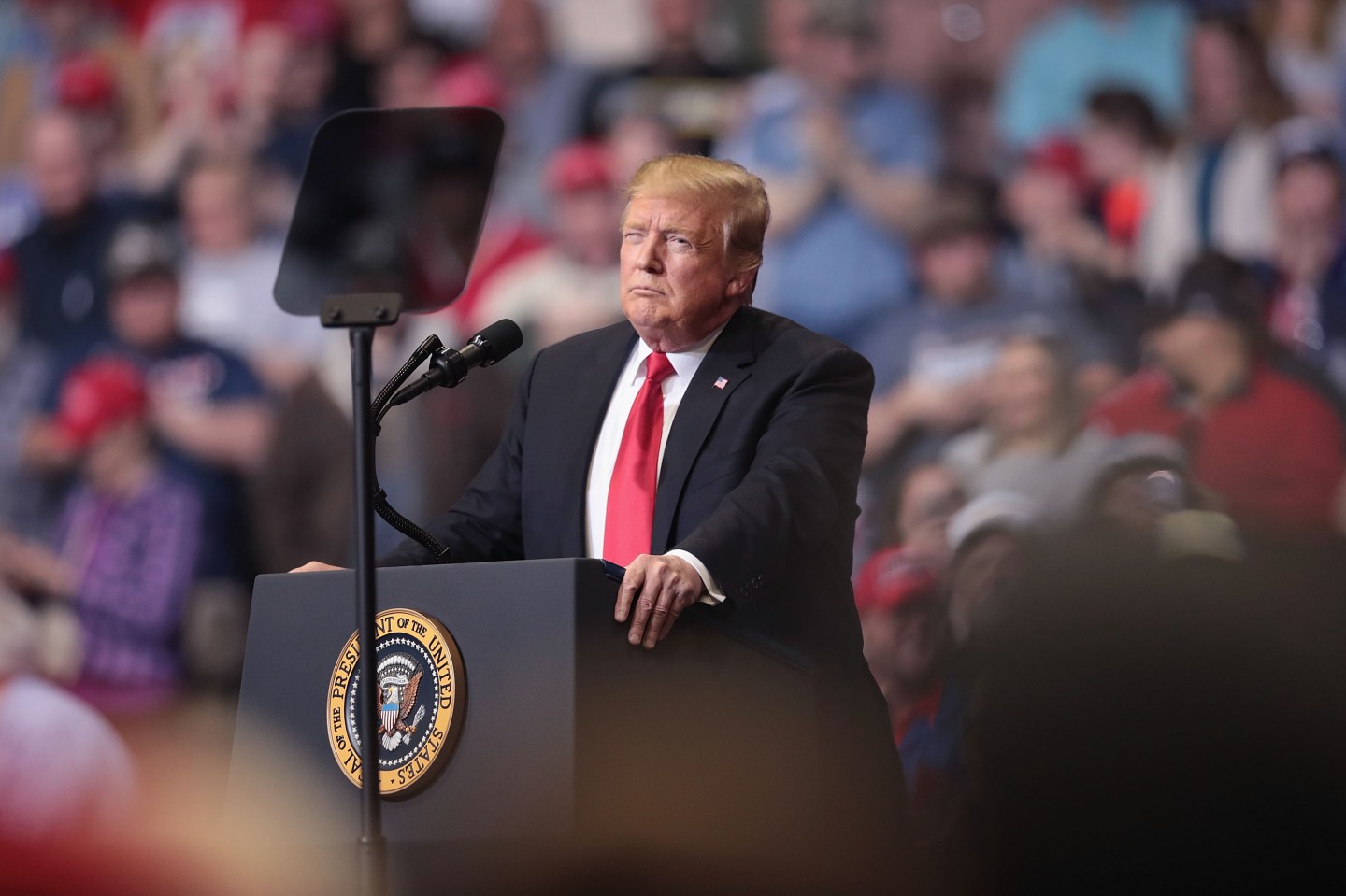Donald Trump Holds MAGA Rally In Grand Rapids, Michigan