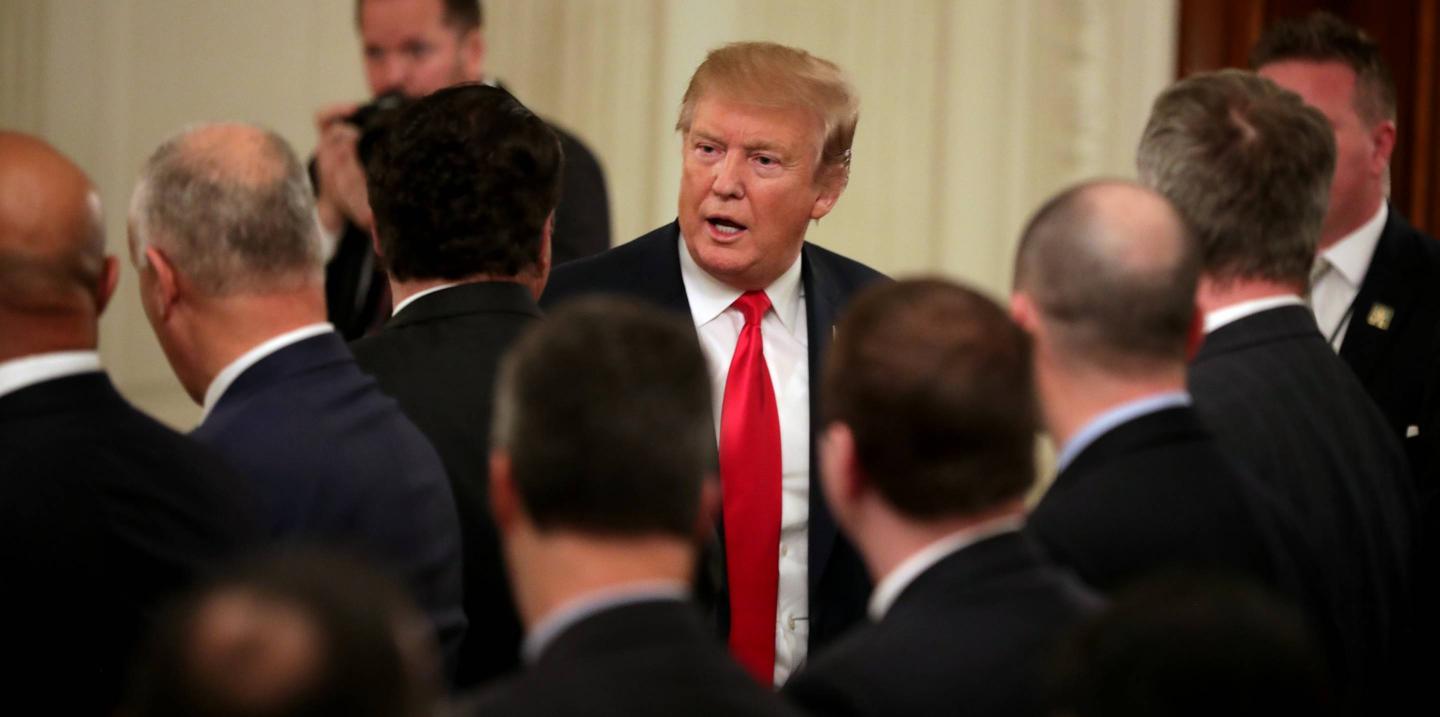 President Donald Trump Addresses The National Association Of Attorneys General