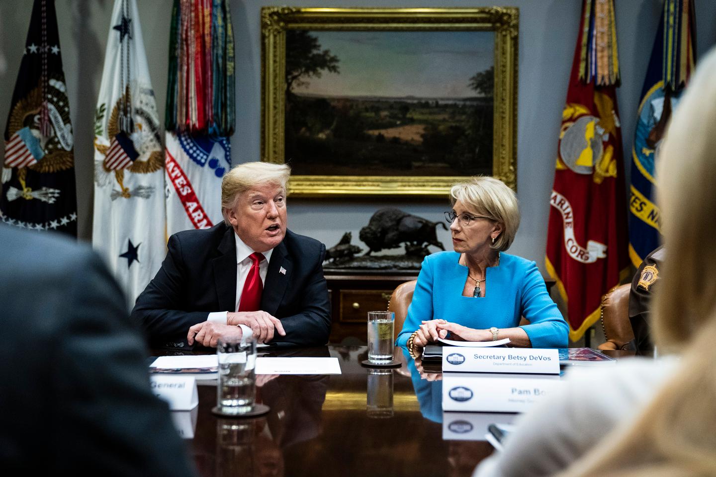 Trump-DeVos-student loans-federal budget