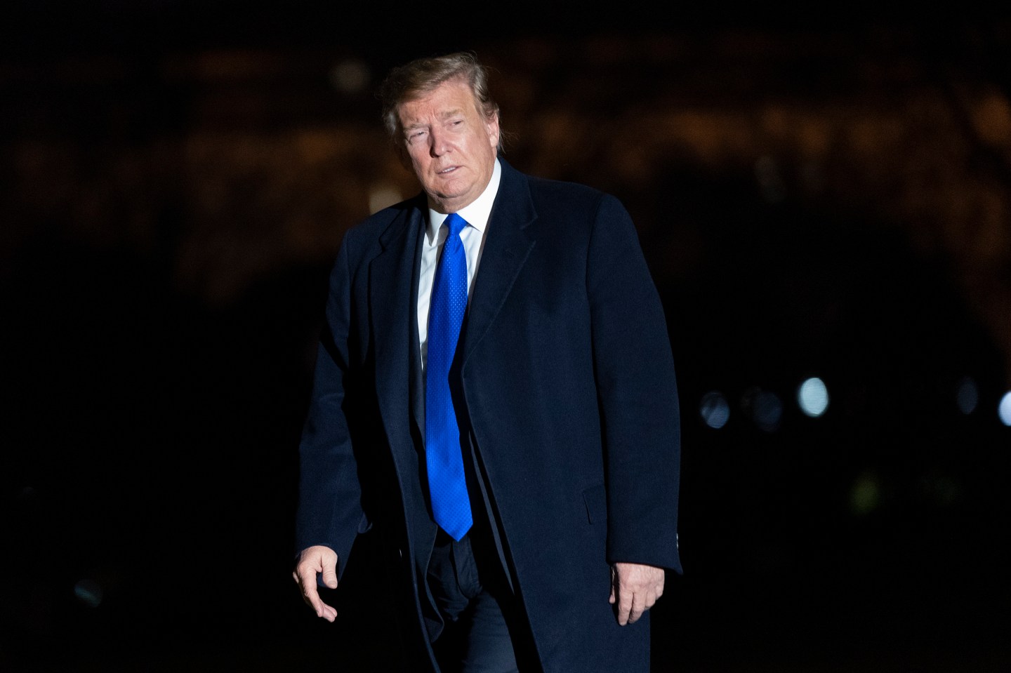 United States President Donald J. Trump returns to the White House in Washington, DC after meeting with North Korea's leader Kim Jong-un in Vietnam