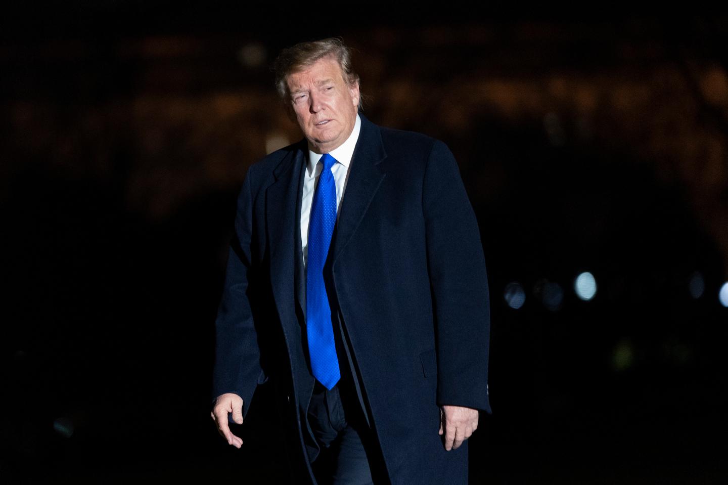 United States President Donald J. Trump returns to the White House in Washington, DC after meeting with North Korea's leader Kim Jong-un in Vietnam