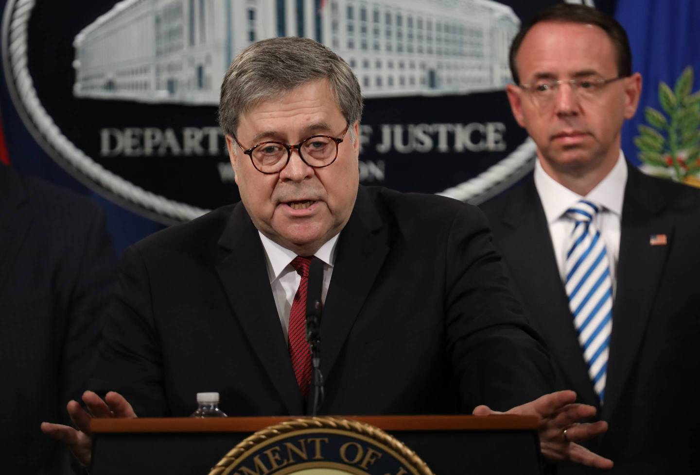 Attorney General William Barr Holds Press Conference To Discuss Release Of Mueller Report