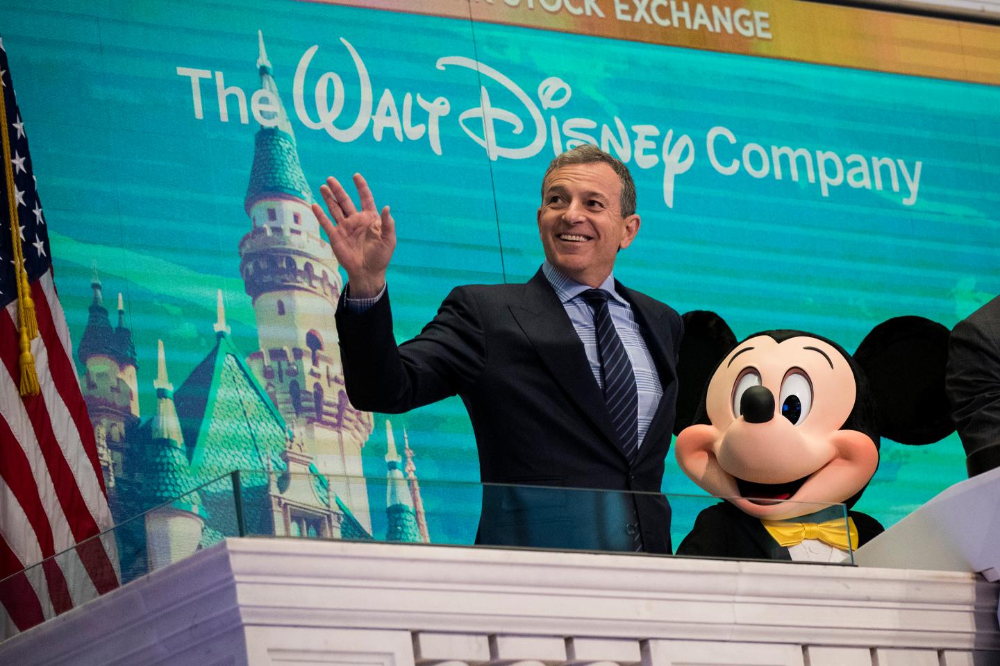 Walt Disney Chairman And CEO Bob Iger Rings Opening Bell At NY Stock Exchange