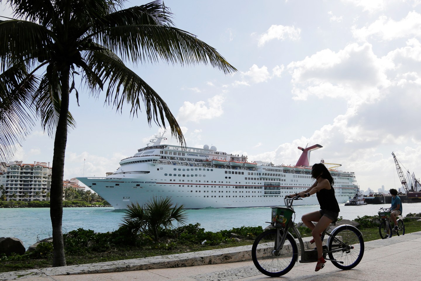 Carnival Cruise Docked at Miami beach