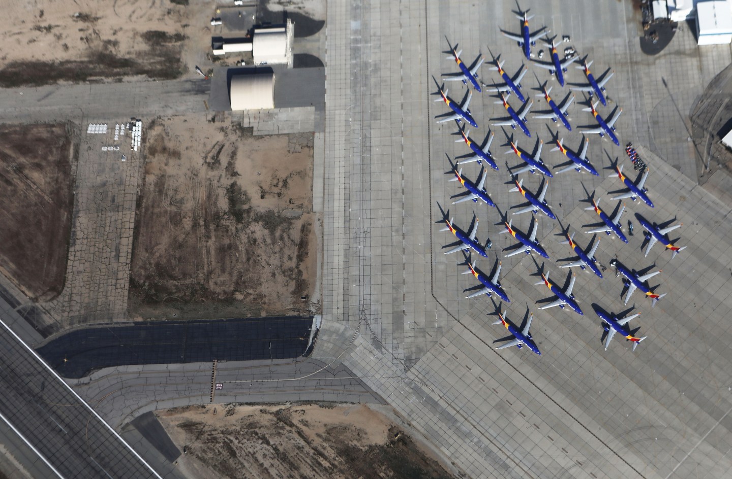 Southwest Parks Grounded Boeing 737 MAX Planes At Remote California Airport