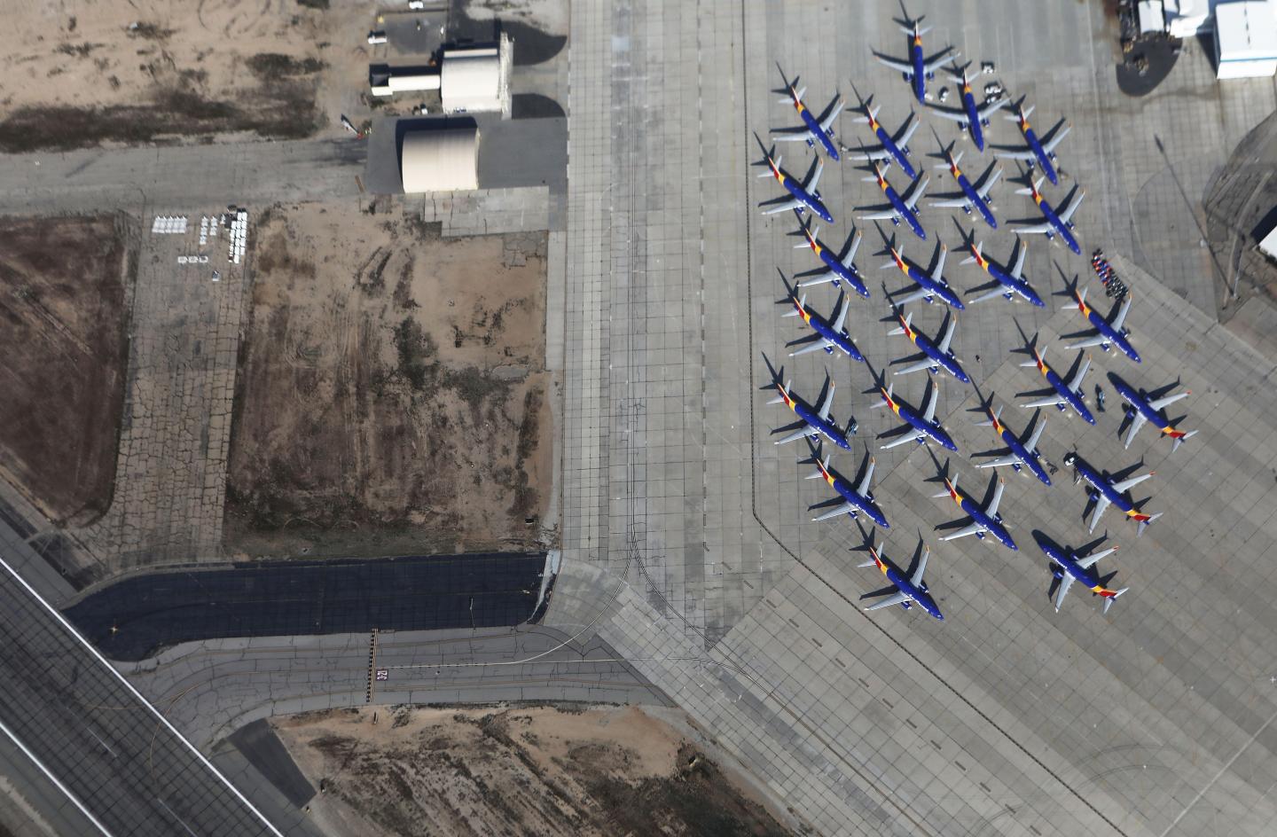 Southwest Parks Grounded Boeing 737 MAX Planes At Remote California Airport