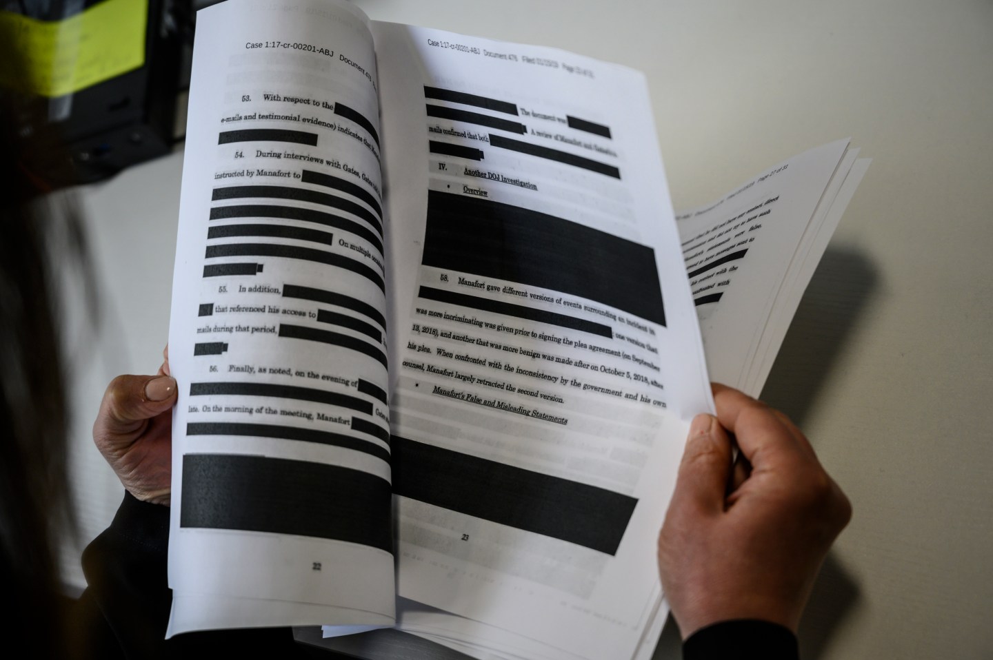 US-POLITICS-INVESTIGATION-MUELLER-REPORT-REDACTION