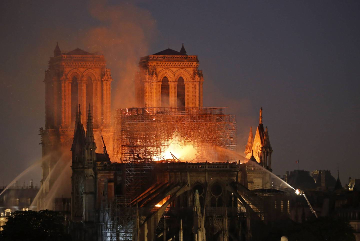 Fire Breaks Out At Iconic Notre-Dame Cathedral In Paris