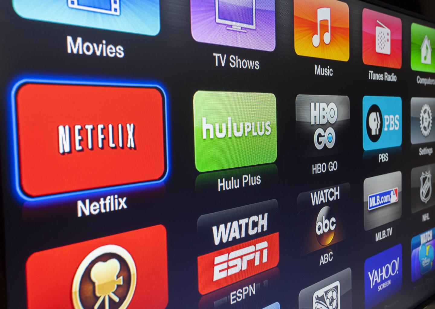Apple TV interface