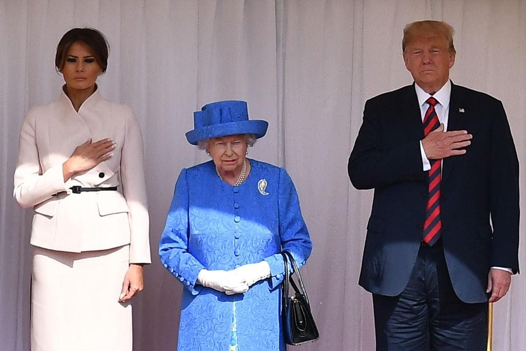 The President Of The United States And Mrs Trump Meet HM Queen
