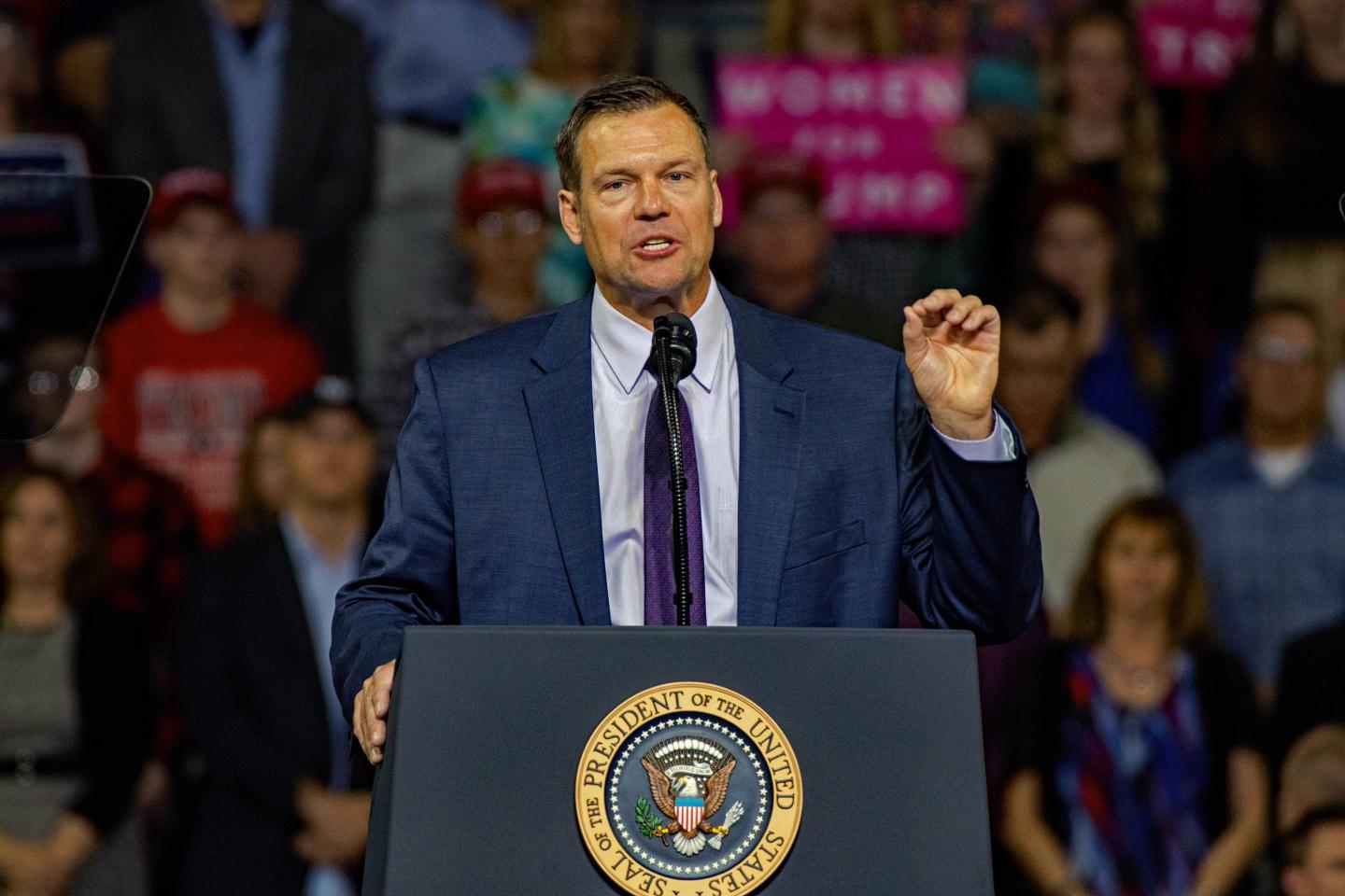 President Trump Has Rally In Kansas