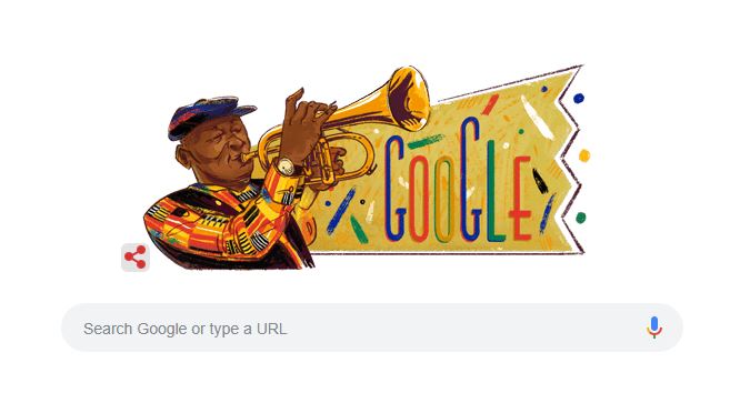 Hugh Masekela Google Doodle